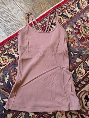 Lululemon Mauve Double-Strap Athletic Tank